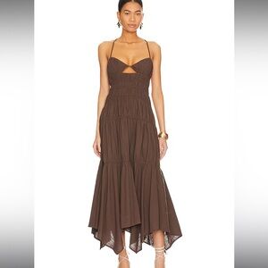 SNDYS Tahlia Dress in Chocolate